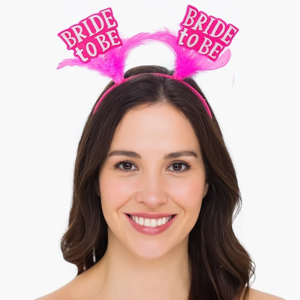 Pembe Renkli Bride to Be Parti Tacı – Bekarlığa Veda Gecesi İçin ürün görseli 1