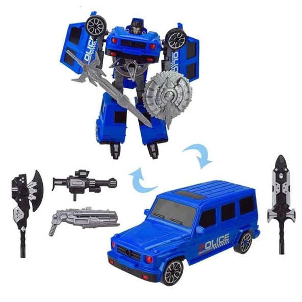 S00005039 ROBOT TRANSFORMER POLİS SET 3R.2A. - Resim 5