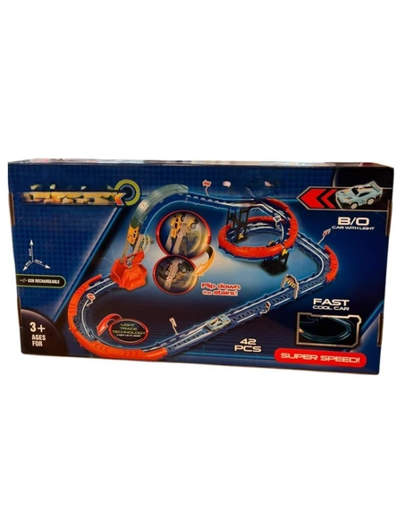 SH40594 ŞARJLI FOSFORLU RACİNG SET 42 PARÇALI ürün görseli 1