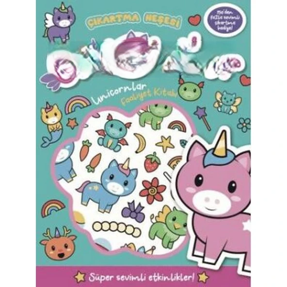 Çıkartma Neşesi Unicornlar Faaliyet Kitabı ürün görseli 1