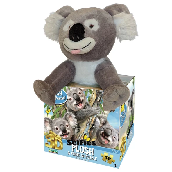Prime 3D - Koala Pelüş ve Selfie 48 Parça Puzzle 15805 ürün görseli 1