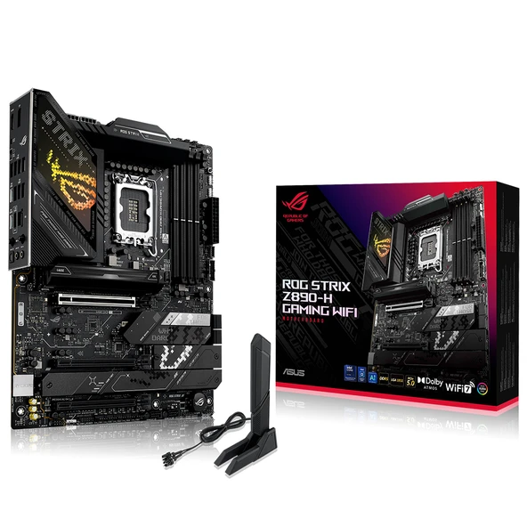 ASUS ROG STRIX Z890-H GAMING DDR5 HDMI DP PCIE 5.0 1851p ATX ürün görseli 1