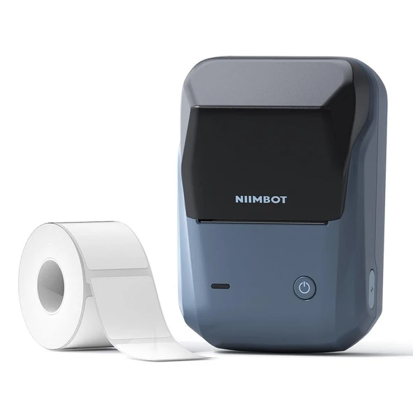 NIIMBOT B1 Taşınabilir Kablosuz Termal Etiket Yazıcısı (Uzay Mavisi) ürün görseli 1