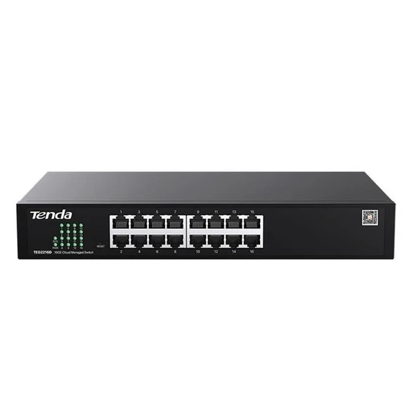 TENDA 16port Gigabit Cloud Yönetilebilir Switch TEG2216D ürün görseli 1