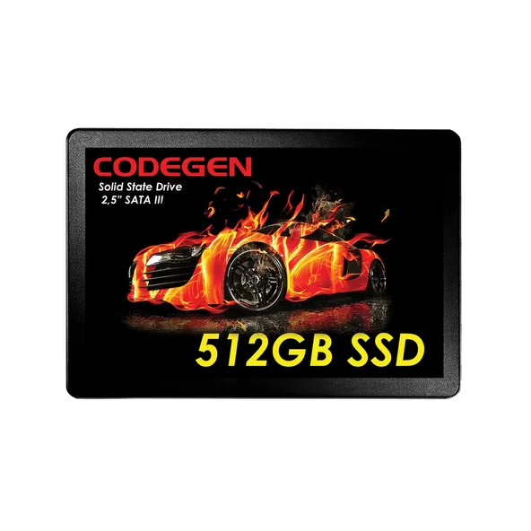 CODEGEN 512GB CDG-512GB-SSD25 560- 500MB/s SSD SATA-3 Disk ürün görseli 1