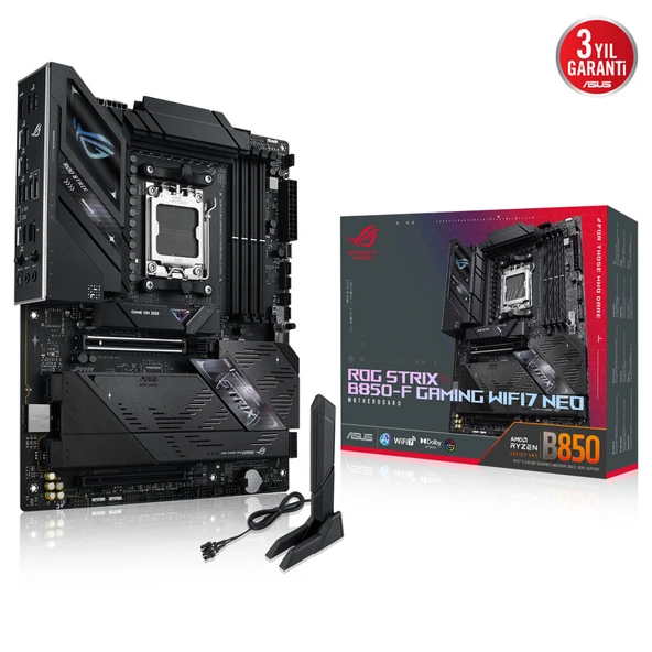 ASUS ROG STRIX B850-F GAMING WIFI7 NEO DDR5 HDMI PCIE 5.0 AM5 ATX Kurumsal Anakart ürün görseli 1