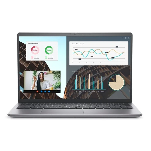 DELL 15.6" CORE i7 1355U 8GB DDR4 RAM- 512GB M2 NVME- O/B UHD FDOS / VOSTRO 3530 N1601PVNB3530U ürün görseli 1