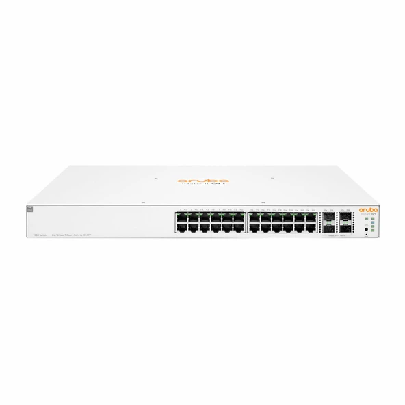 ARUBA 24port PoE 195w 4-SFP+ Gigabit Yönetilebilir Switch 1930-24G JL683B ürün görseli 1