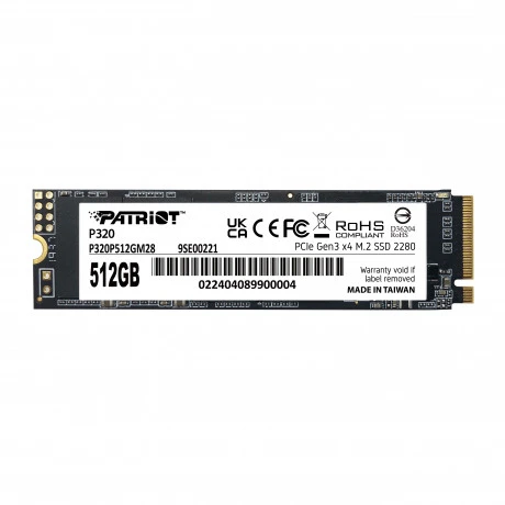 PATRIOT 512GB P320 P320P512GM28 3000- 2200MB/s M2 NVME GEN3 Disk ürün görseli 1