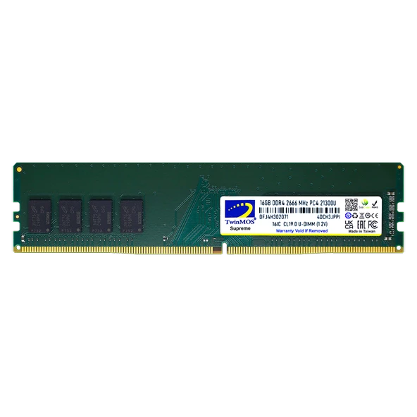 TWINMOS 16GB DDR4 2666MHZ PC RAM MDD416GB2666DWO ürün görseli 1