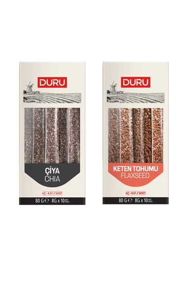 Duru Keten Tohumu ve Duru Çiya ( Chia) Tohumu Aç-Kat ürün görseli 1
