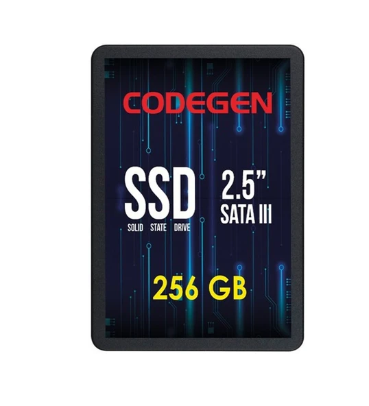 CODEGEN 256GB CDG-256GB-SSD25 560- 500MB/s SSD SATA-3 Disk - Resim 2