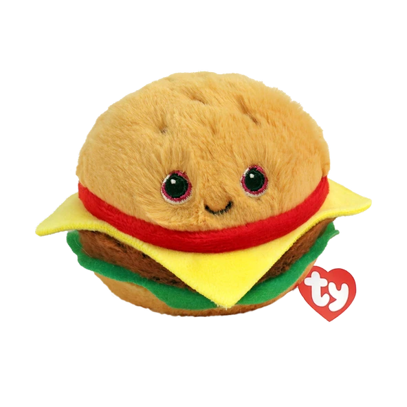 TY Beanie Bouncers Hamburger Buns 7 cm. ürün görseli 1