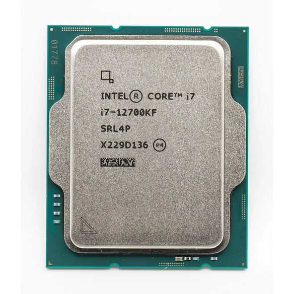 INTEL CORE i7 12700KF 37MB 12çekirdekli VGA YOK 1700p 125w Kutusuz+Fansız ürün görseli 1
