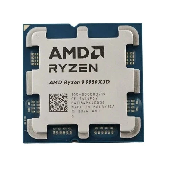 AMD RYZEN 9 9950X3D 144MB 16çekirdekli O/B UHD AM5 170w Kutusuz+Fansız ürün görseli 1