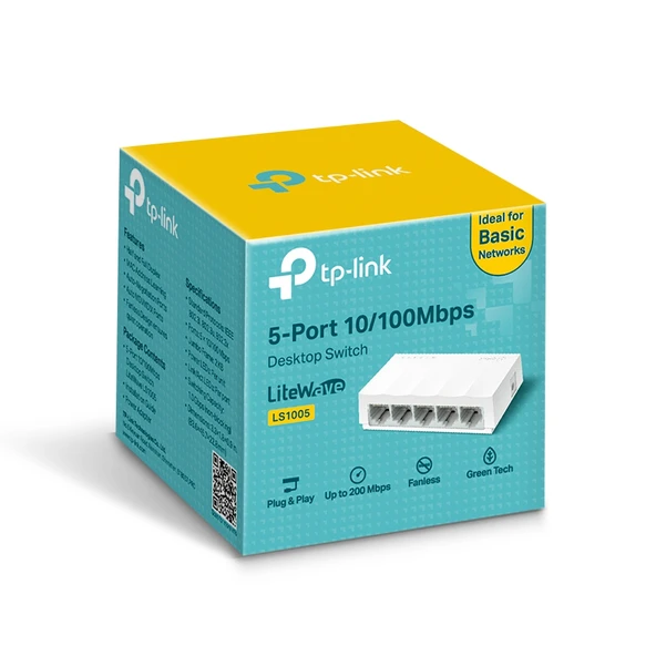TP-LINK 5port 10/100 Yönetilemez Switch LS1005 - Resim 6