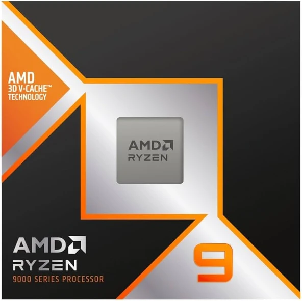 AMD RYZEN 9 9950X3D 144MB 16çekirdekli O/B UHD AM5 170w Kutulu+Fansız ürün görseli 1