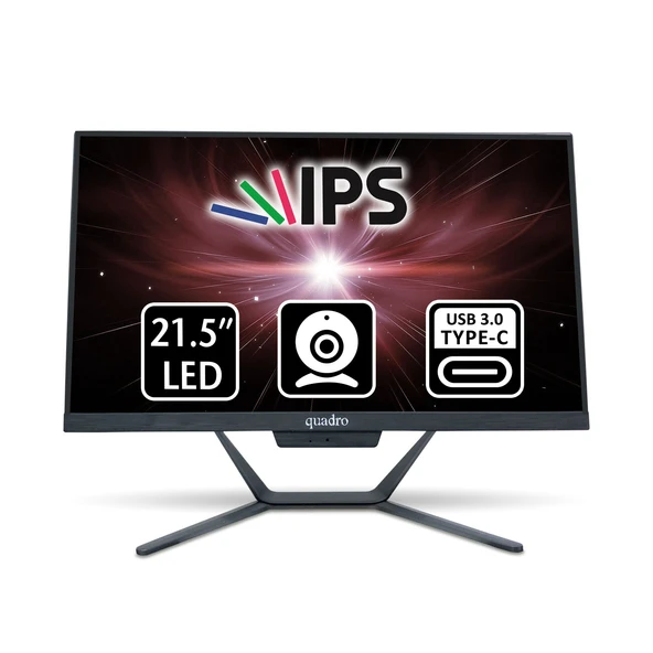 QUADRO 23.8" STARK H224-26165 CORE i5 12450H 16GB RAM- 480GB SSD O/B UHD FDOS ürün görseli 1
