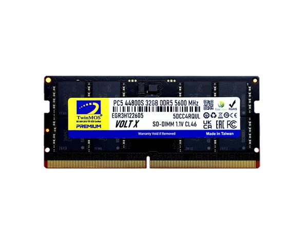TWINMOS 32GB DDR5 5600MHZ CL46 NOTEBOOK RAM VOLT X TMD532GB5600S46 ürün görseli 1