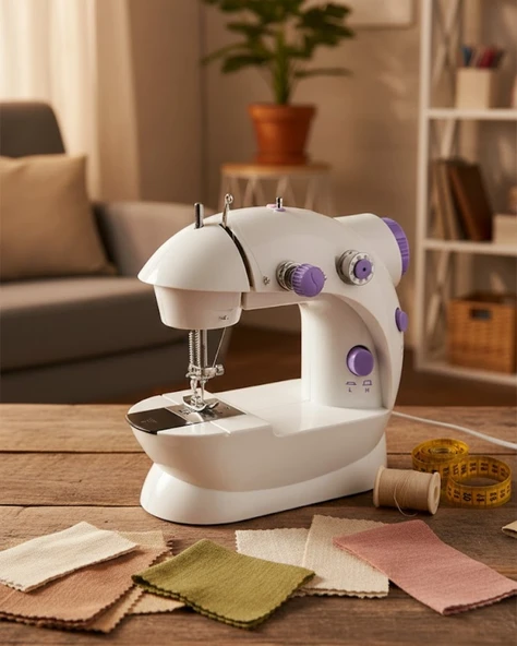 Taşınabilir Mini Dikiş Makinesi Ev Ve Ofis Kullanımı İçin ürün görseli 1