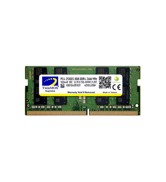 TWINMOS 8 GB DDR4 2666MHZ NOTEBOOK RAM VALUE MDD48GB2666N- ürün görseli 1