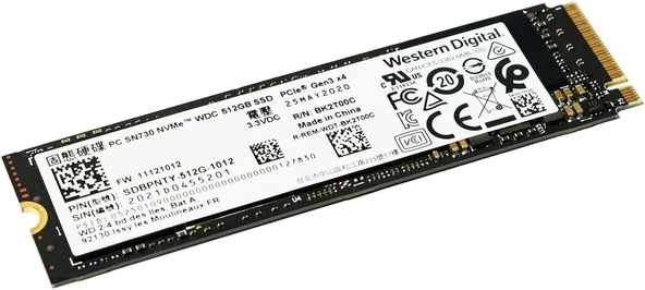 WD 512GB BLACK R-R-WDT-MLBSMO 3500-2500MB/s 2280 M2 NVME GEN4 Disk Kutusuz ürün görseli 1