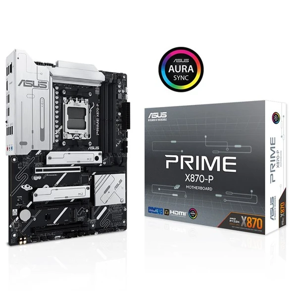 ASUS PRIME X870-P DDR5 HDMI DP PCIE 5.0 AM5 ATX ürün görseli 1