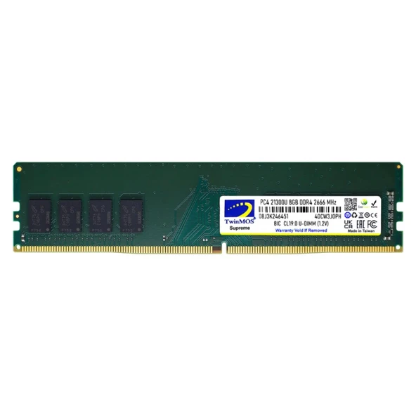 TWINMOS 8GB DDR4 2666MHZ PC RAM VALUE MDD48GB2666D ürün görseli 1