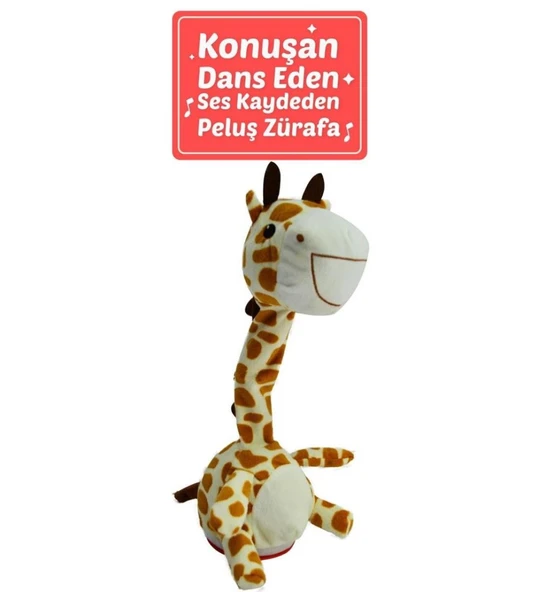 50109 40 CM KONUŞAN ŞAŞKIN ZÜRAFA - Resim 2