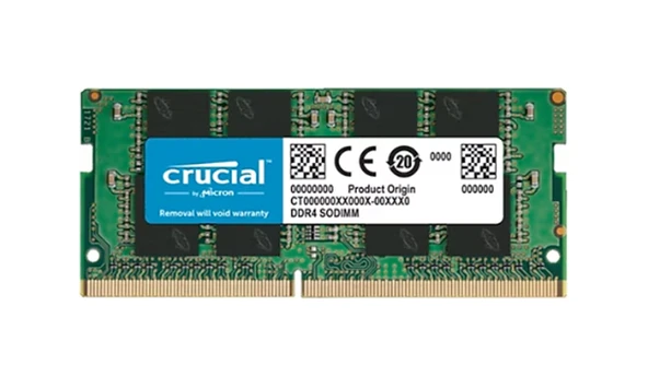 CRUCIAL 32GB DDR4 3200MHZ CL22 NOTEBOOK RAM VALUE CT32G4SFD832A ürün görseli 1