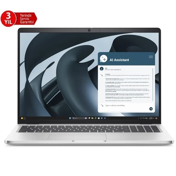 DELL 16" CORE 5 120U- 16GB DDR5 512GB M2 NVME- O/B UHD FDOS / PRO BTO010_PC16250U ürün görseli 1