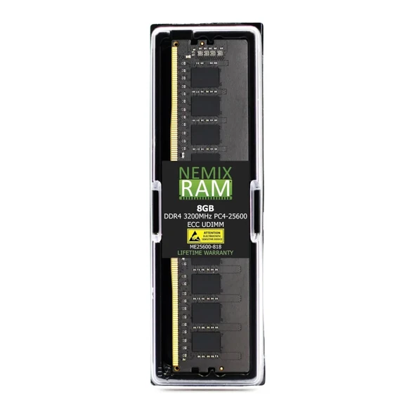 NEMIXRAM 8GB DDR4 3200MHz CL22 ECC UDIMM SUNUCU RAM ME25600-818 ürün görseli 1