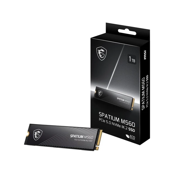 MSI 1TB SPATIUM M560 10200- 8400MB/s M2 NVME GEN5 Disk ürün görseli 1