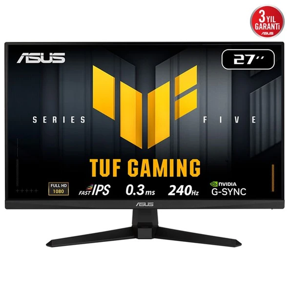 ASUS 27" FAST IPS TUF GAMING VG279QM5A 0.3MS 240hz HDMI-DP Gaming Monitör (1920 X 1080) ürün görseli 1