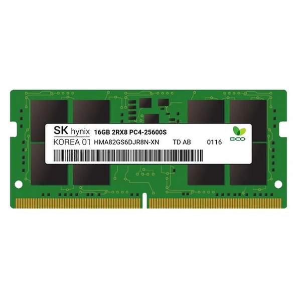 HyNIX 16GB DDR4 3200MHZ ECC NOTEBOOK RAM VALUE HMA82GS7DJR8N-XN ürün görseli 1