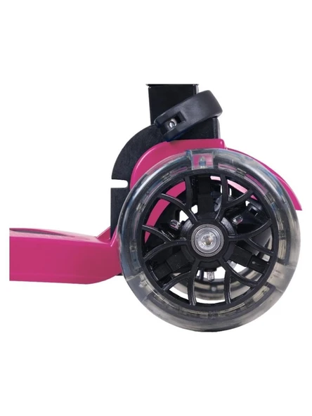 LSC5-I LEDDY 2+ SCOOTER IŞIKLI PEMBE 50KG - Resim 4