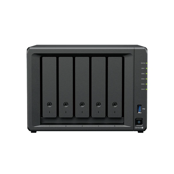 SYNOLOGY 5diskli Ryzen V1500B 24GB RAM-2.5Gbe Nas Server DS1525 PLUS (9845) ürün görseli 1