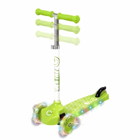 SCOOTER 3TKR IŞIKLI MAX 50KG YEŞİL - Resim 6