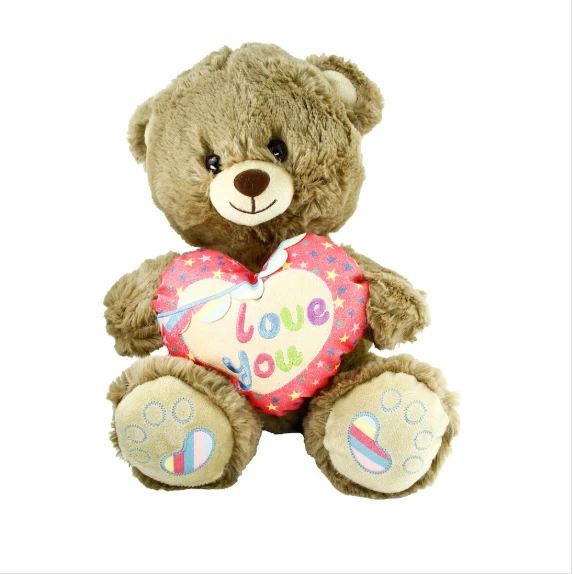 PJH2324 PELUŞ 30CM LOVE YOU KALPLİ AYI -VRD ürün görseli 1