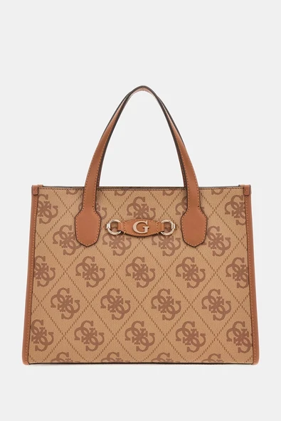 Guess IZZY 2 COMP TOTE Kadın Kahverengi El Çantası HWOS8654220-LTL ürün görseli 1