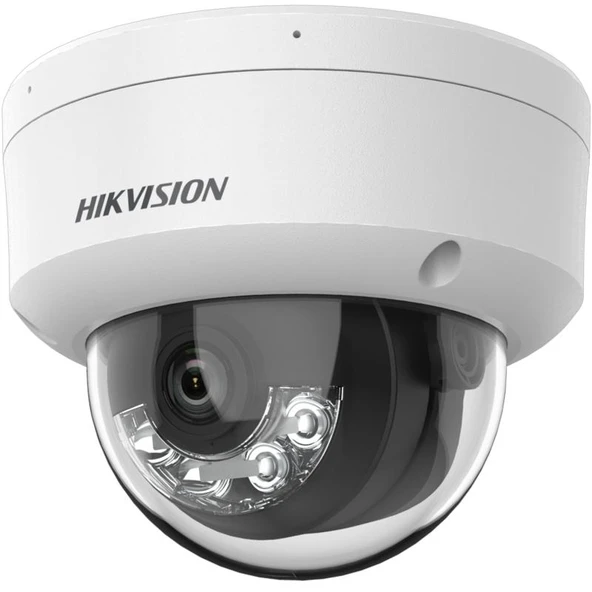 HIKVISION 4MP Dome 2.8mm IP Kamera Akıllı Hibrit Işıklı Sesli DS-2CD3141G2-LIUF ürün görseli 1