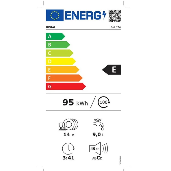 Regal BM 524 5 Programlı Bulaşık Makinesi - Resim 8