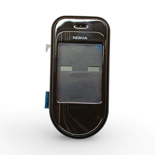 Nokia 7373 Kasa Nokia 7373 Uyumlu Kasa Siyah Renk Orta Kasa ön kapak Arka Kapak Tuş Takımı Full Set ürün görseli 1