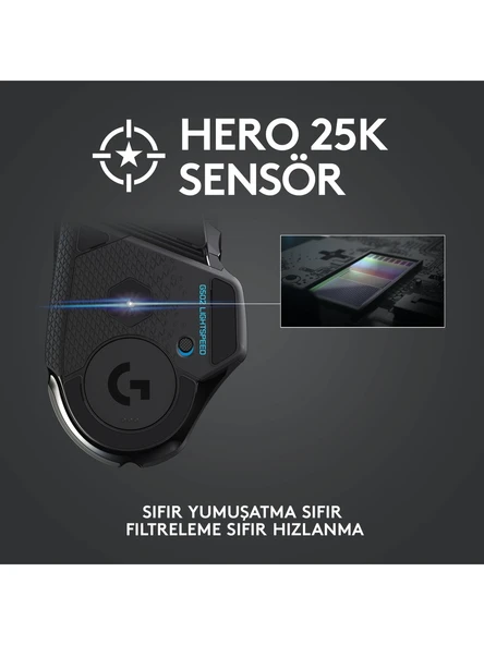 Logitech G502 Lightspeed Kablosuz Oyuncu Mouse - Resim 3
