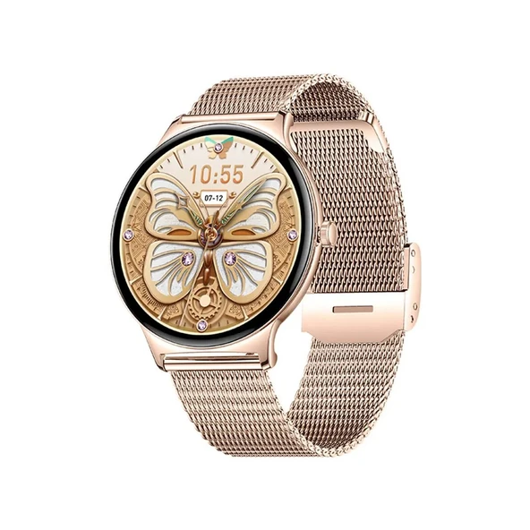 Haino Teko Watch Ultra 5 Amoled Ekran Super Slim Tasarım WaterProof 3 Kordonlu Akıllı Saat Gold Rose Teko5 ürün görseli 1