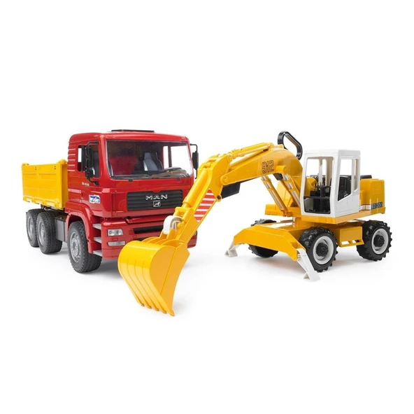 Man Damperli Kamyon Ve Liebherr ENessiWorldkavatör ürün görseli 1