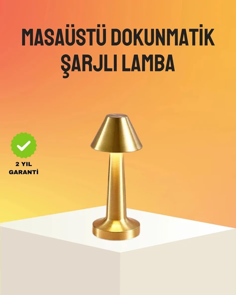 Modern Metal Masa Lambası 3 Işık Renkli Kademesiz Parlaklık Ayarlı ürün görseli 1