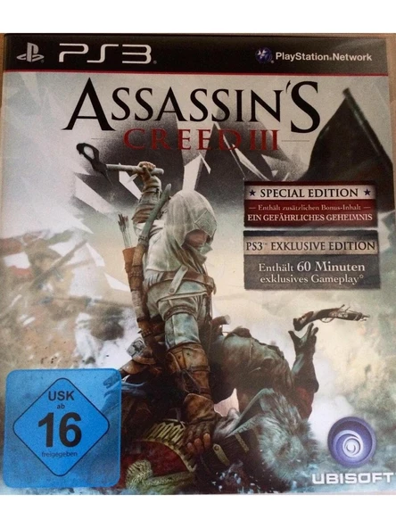 Assassins Creed Iıı Special Edition Ps3 CD Oyun Tehşir ürün görseli 1