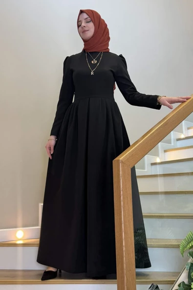 Rose Elbise Siyah - Resim 6