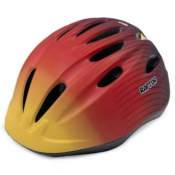 RAPTOR ÇOCUK BİSİKLET KASKI SUNSET M BEDEN HB63 ürün görseli 1
